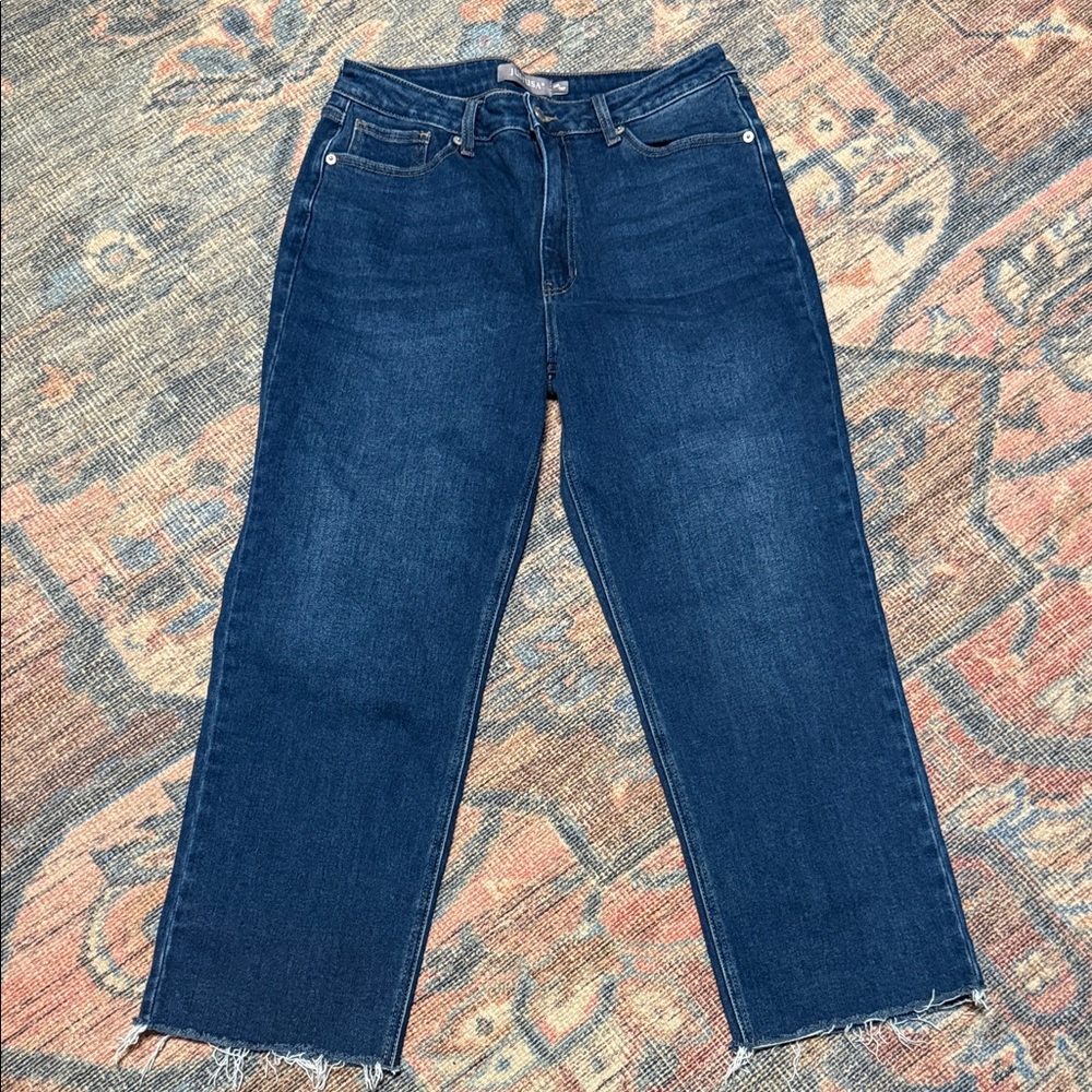Just USA Women's Straight Leg Jeans - Deep Indigo